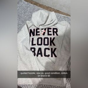 quoted hoodie